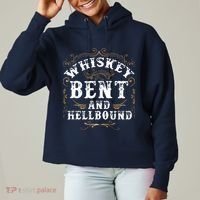 Whiskey Bent And Hellbound Shirts Funny Whiskey Bourbon Ladies Heavyweight Boxy Pullover Hoodie thumb 0