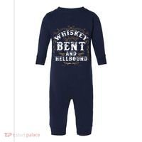 Whiskey Bent And Hellbound Shirts Funny Whiskey Bourbon Infant Fleece One Piece thumb 0