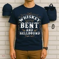 Whiskey Bent And Hellbound Shirts Funny Whiskey Bourbon T-Shirt thumb 6