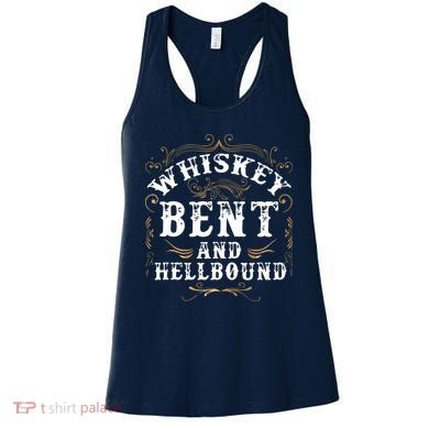 Whiskey Bent And Hellbound Shirts Funny Whiskey Bourbon Women's Tank Top