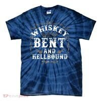 Whiskey Bent And Hellbound Shirts Funny Whiskey Bourbon Tie-Dye T-Shirt thumb 0