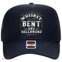 Whiskey Bent And Hellbound Shirts Funny Whiskey Bourbon Hat thumb 0