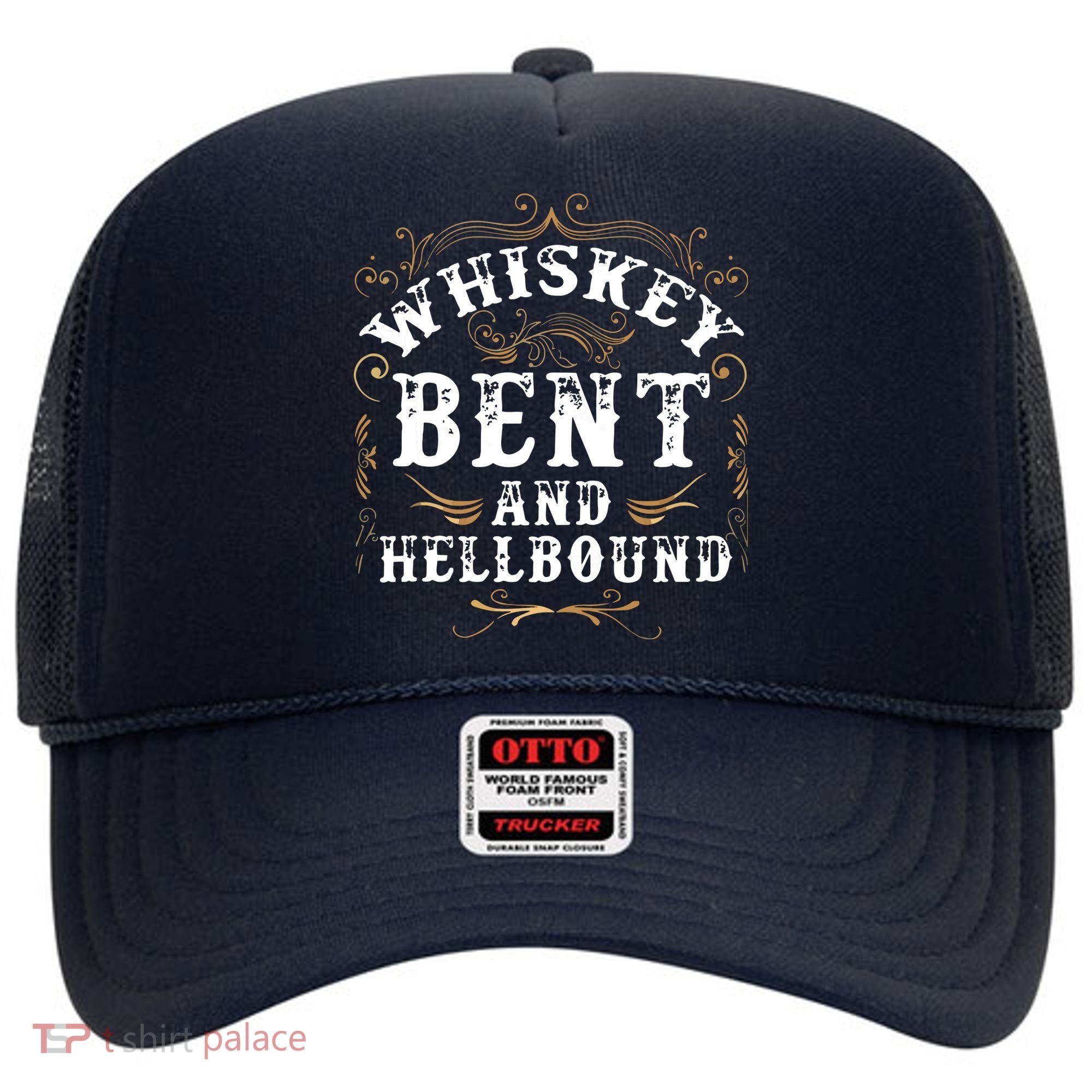 Whiskey Bent And Hellbound Shirts Funny Whiskey Bourbon Hat