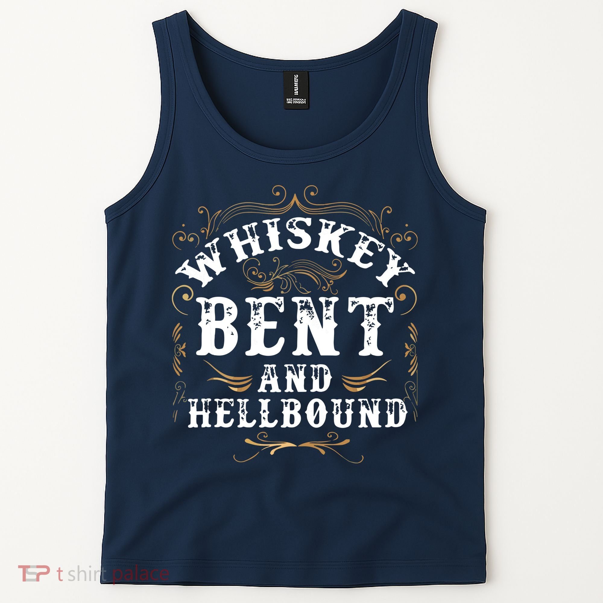 Whiskey Bent And Hellbound Shirts Funny Whiskey Bourbon Tank Top