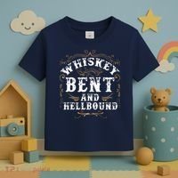 Whiskey Bent And Hellbound Shirts Funny Whiskey Bourbon Toddler T-Shirt thumb 3
