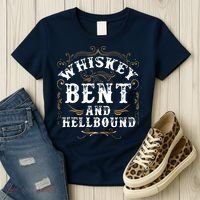 Whiskey Bent And Hellbound Shirts Funny Whiskey Bourbon Women's T-Shirt thumb 3