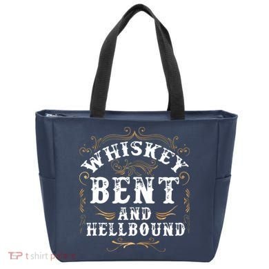 Whiskey Bent And Hellbound Shirts Funny Whiskey Bourbon Tote Bag