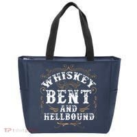 Whiskey Bent And Hellbound Shirts Funny Whiskey Bourbon Tote Bag thumb 0