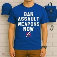 Womens Ban Assault Weapons Now Anti Gun March T-Shirt thumb 6