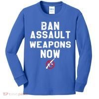 Womens Ban Assault Weapons Now Anti Gun March Kids Long Sleeve Shirt thumb 0