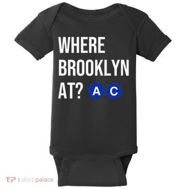 Where Brooklyn At Ac Nyc Train Baby Bodysuit