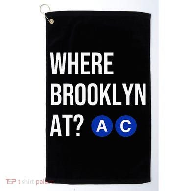 Where Brooklyn At Ac Nyc Train Golf Towel