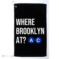 Where Brooklyn At Ac Nyc Train Golf Towel thumb 0