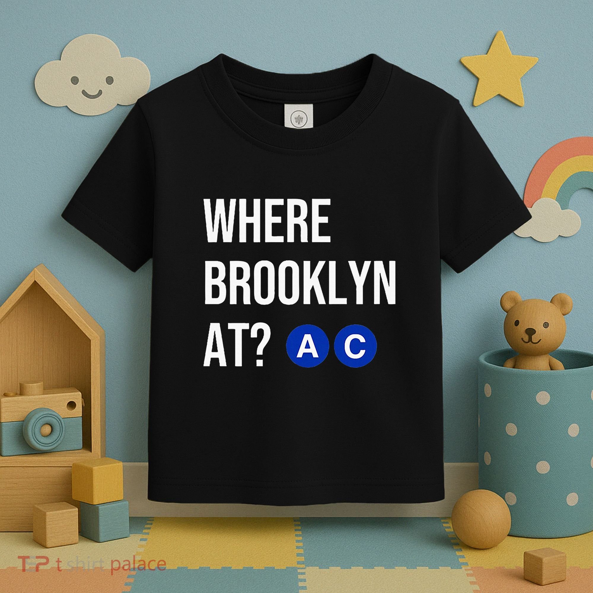 Where Brooklyn At Ac Nyc Train Toddler T-Shirt