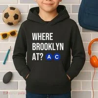Where Brooklyn At Ac Nyc Train Kids Hoodie thumb 2