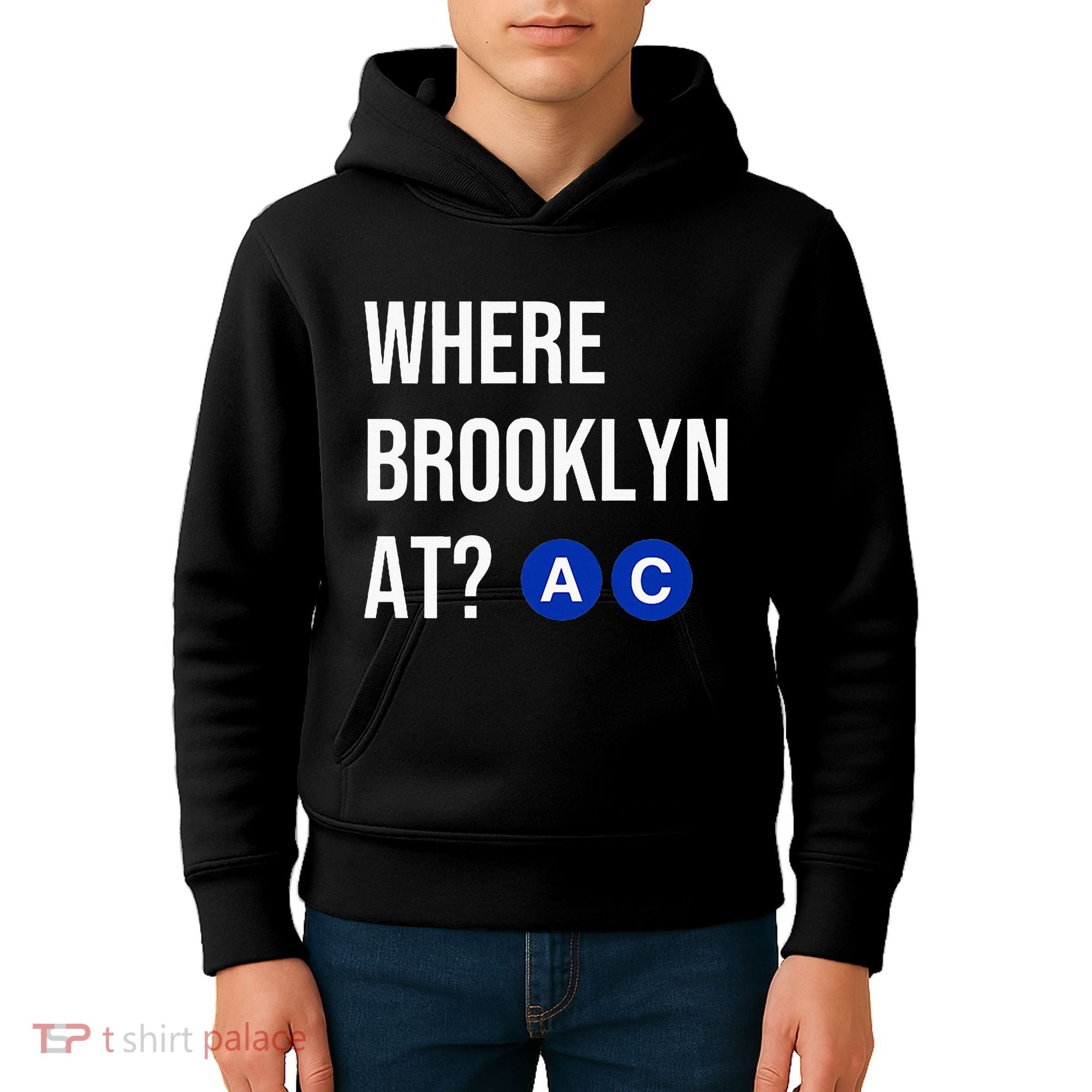 Where Brooklyn At Ac Nyc Train Kids Hoodie