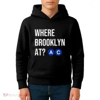 Where Brooklyn At Ac Nyc Train Kids Hoodie thumb 4