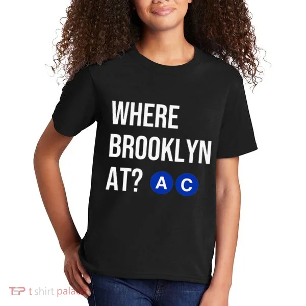 Where Brooklyn At Ac Nyc Train Kids T-Shirt