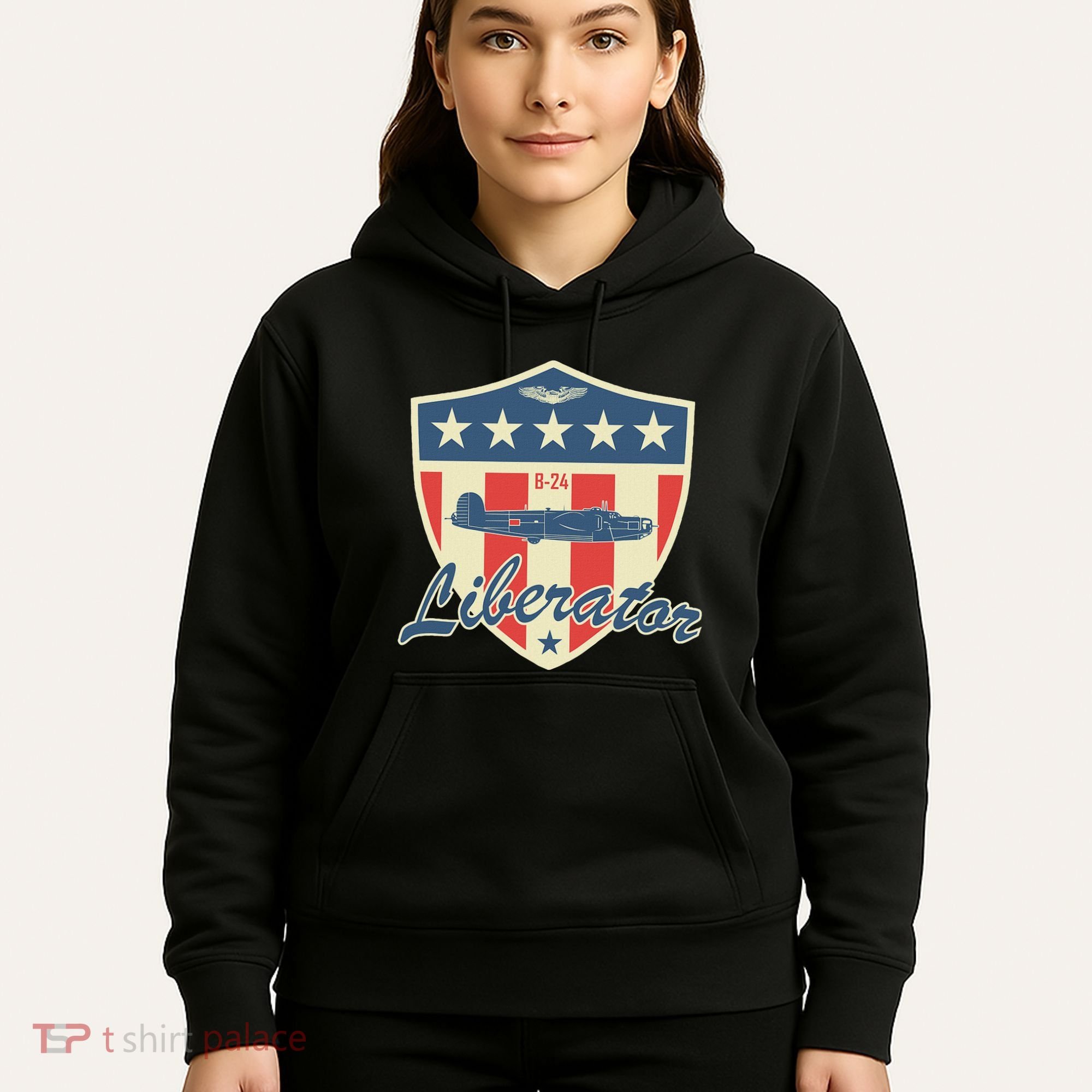 Ww2 Bomber Airplane 24 Liberator Hoodie