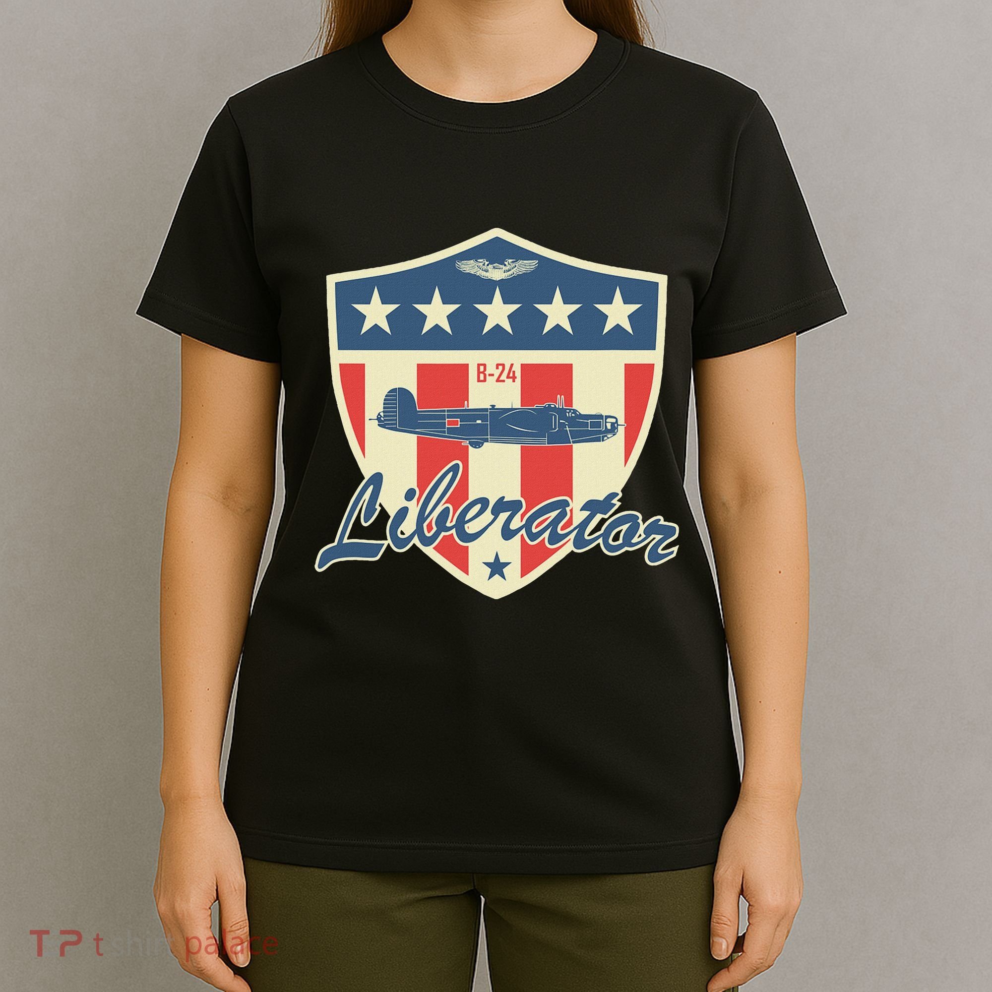 Ww2 Bomber Airplane 24 Liberator T-Shirt