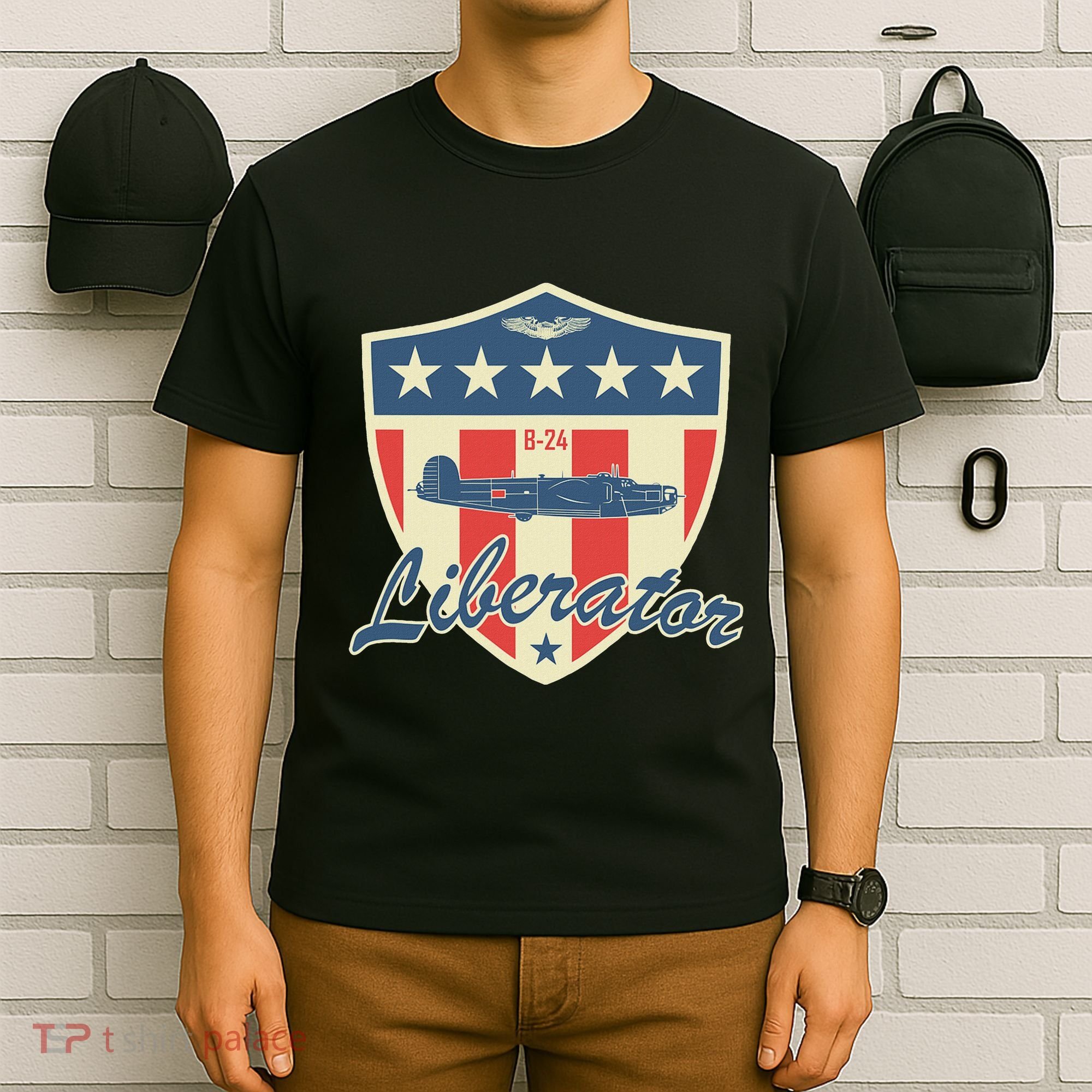 Ww2 Bomber Airplane 24 Liberator T-Shirt