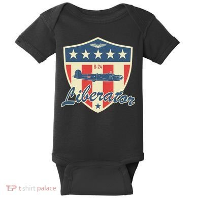 Ww2 Bomber Airplane 24 Liberator Baby Bodysuit