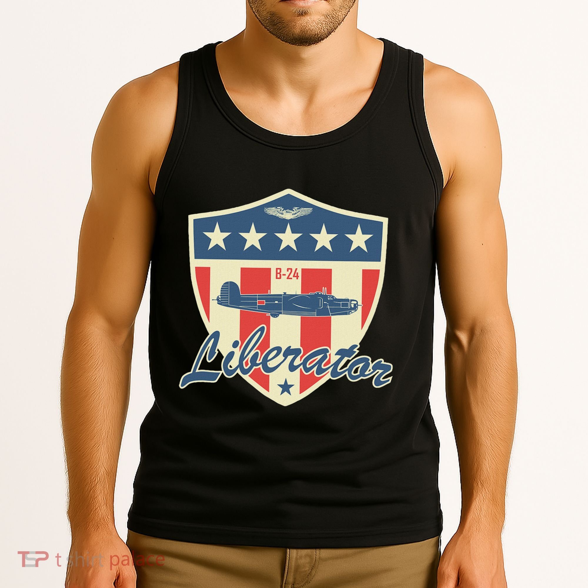 Ww2 Bomber Airplane 24 Liberator Tank Top