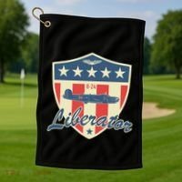 Ww2 Bomber Airplane 24 Liberator Golf Towel thumb 1