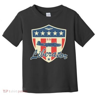 Ww2 Bomber Airplane 24 Liberator Toddler T-Shirt