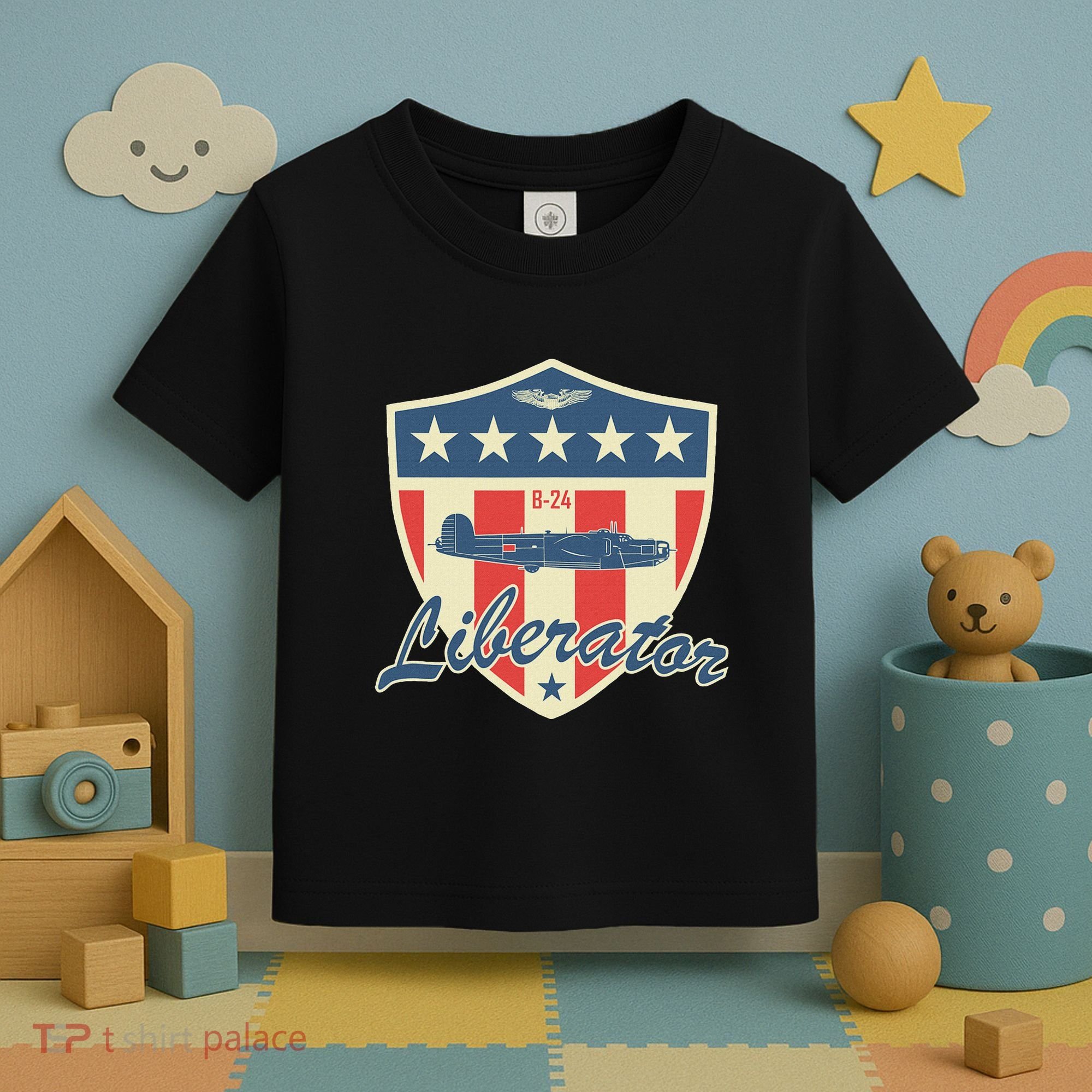 Ww2 Bomber Airplane 24 Liberator Toddler T-Shirt