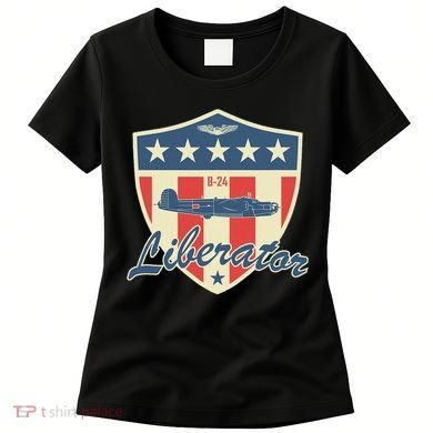 Ww2 Bomber Airplane 24 Liberator Women's T-Shirt
