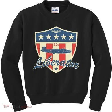 Ww2 Bomber Airplane 24 Liberator Kids Sweatshirt