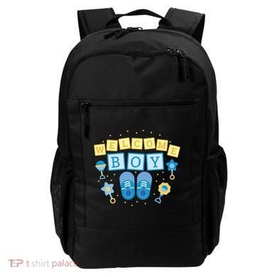 Welcome Baby Boy Gift Backpack
