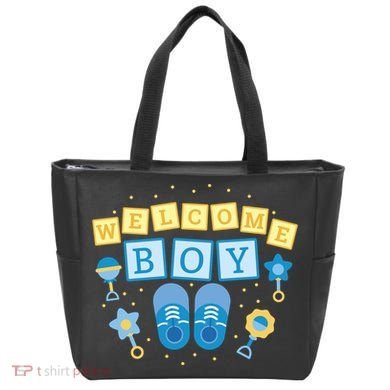 Welcome Baby Boy Gift Tote Bag