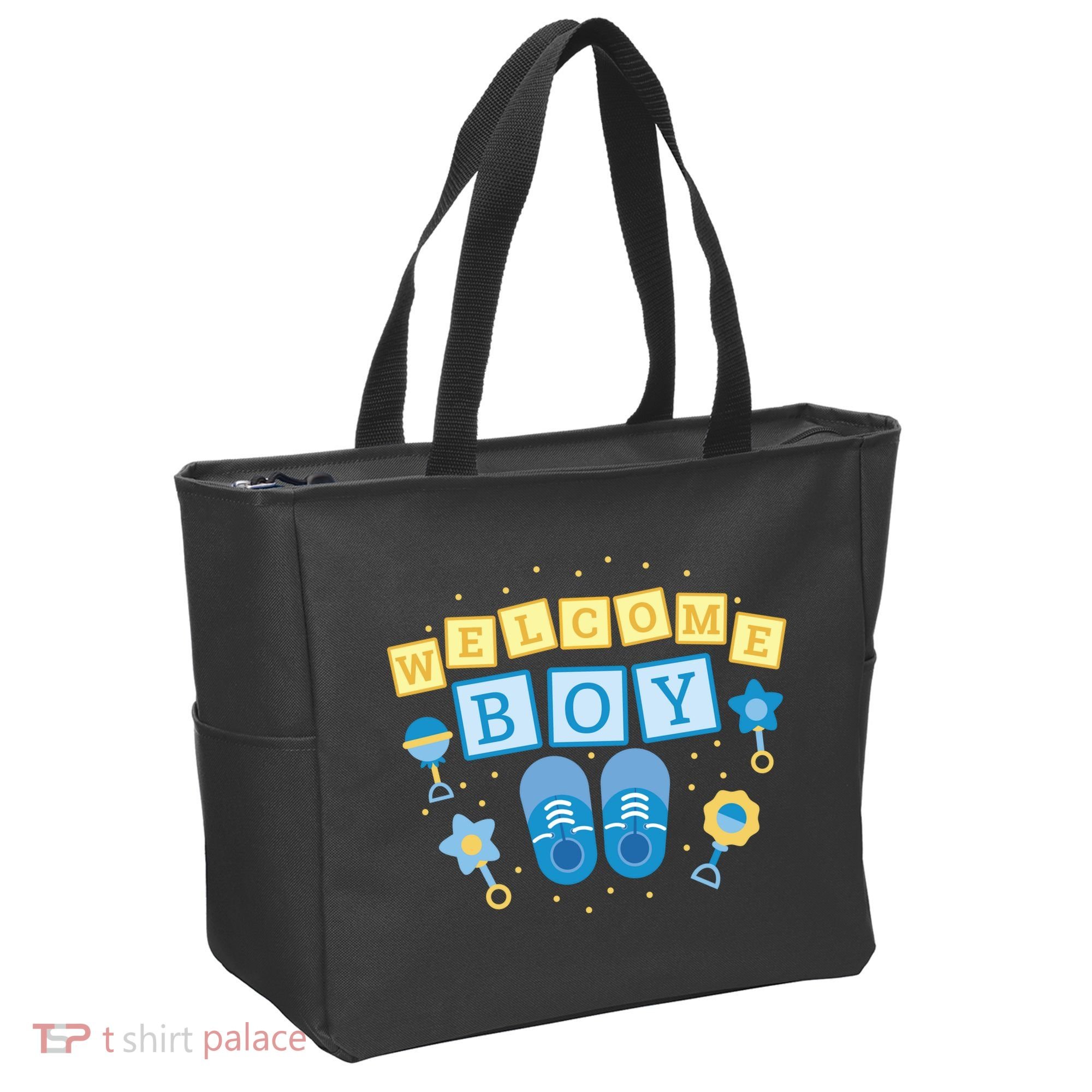 Welcome Baby Boy Gift Tote Bag