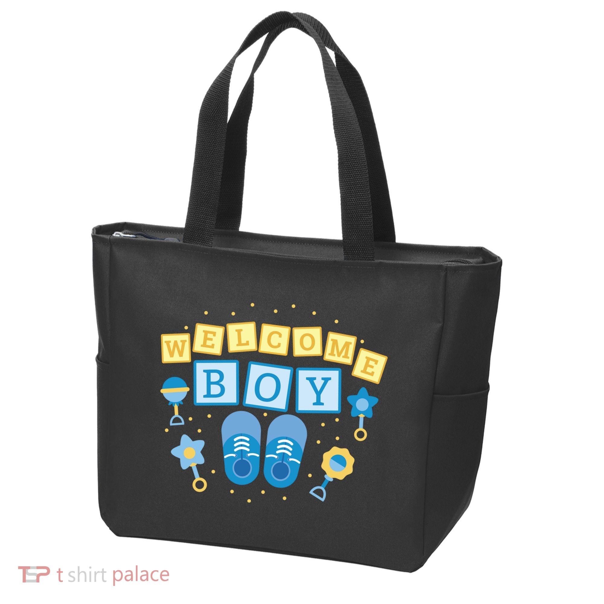 Welcome Baby Boy Gift Tote Bag