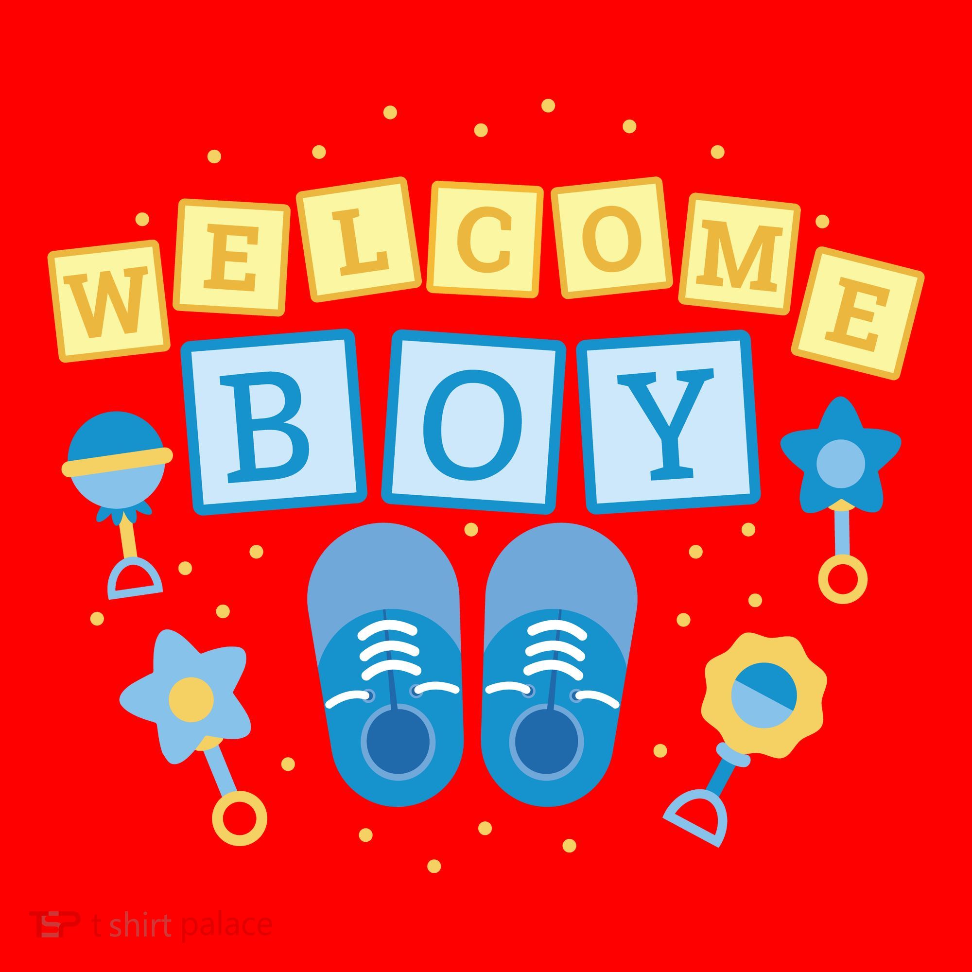 Welcome Baby Boy Gift Santa Hat