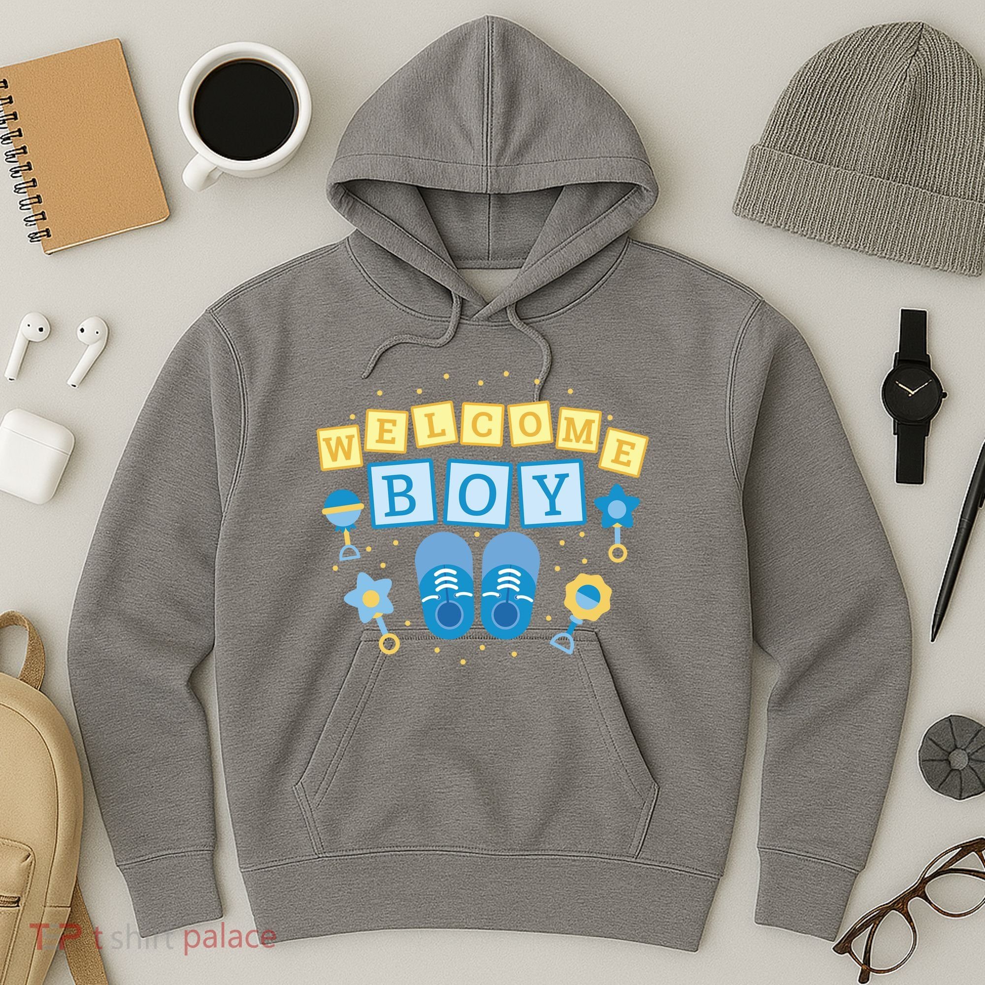 Welcome Baby Boy Gift Hoodie