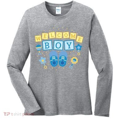 Welcome Baby Boy Gift Women's Long Sleeve Shirt