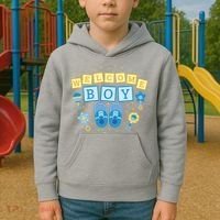 Welcome Baby Boy Gift Kids Hoodie thumb 2