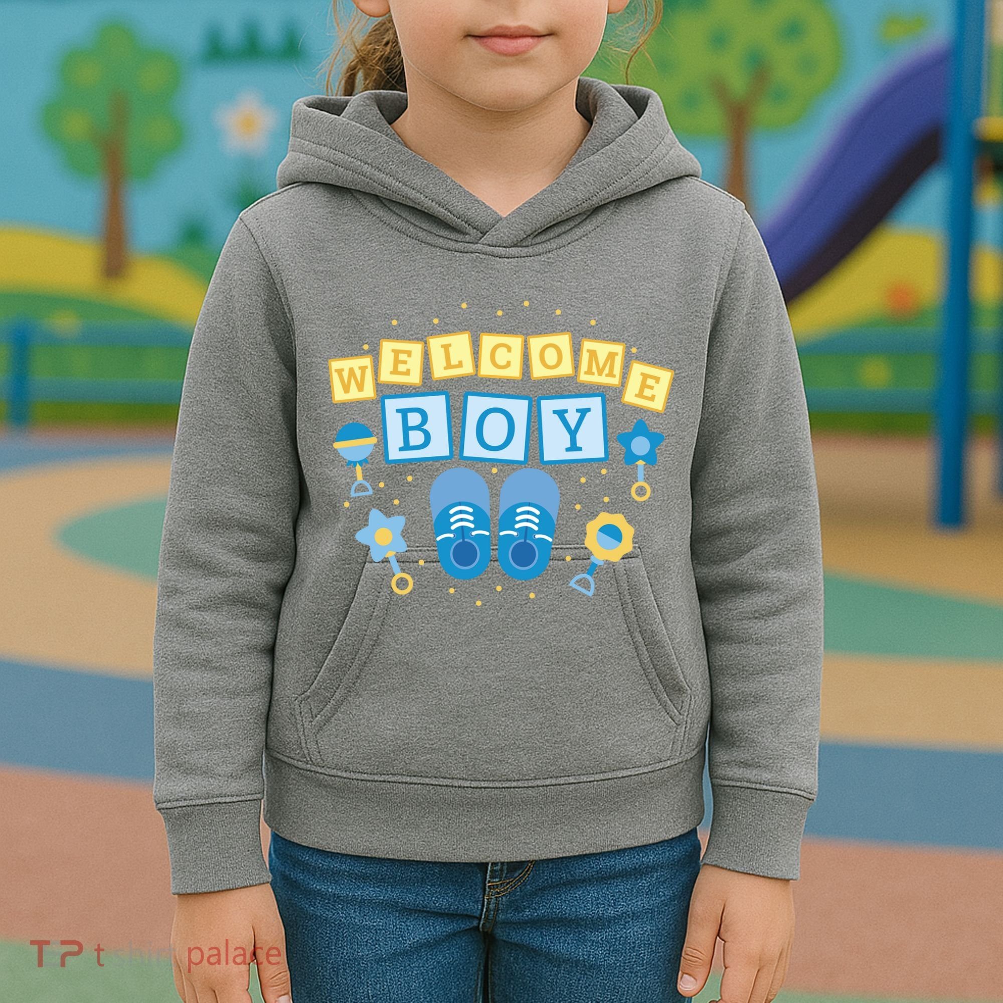 Welcome Baby Boy Gift Kids Hoodie