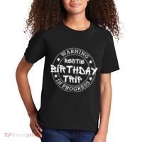 Warning Bestie Birthday Trip In Progress Matching Bd Kids T-Shirt thumb 2