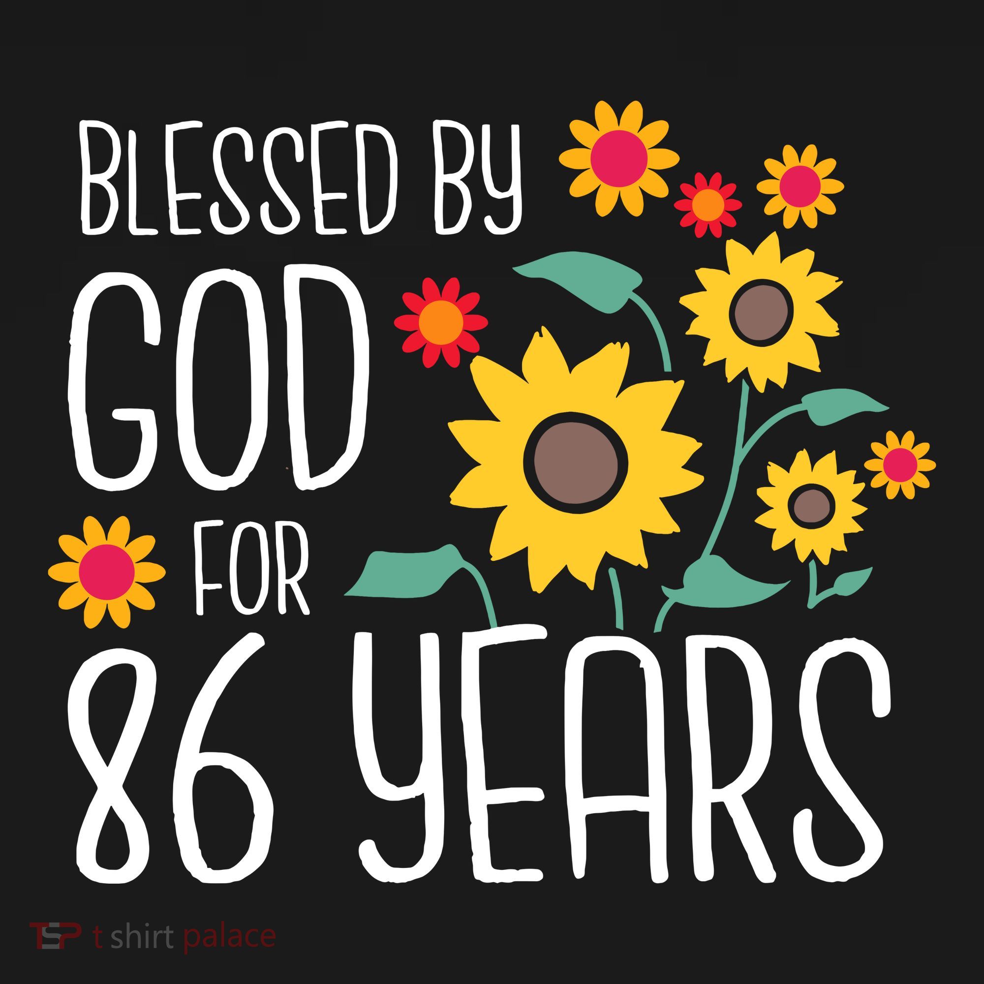 Wo Blessed By God For 86 Years Old Cute Sunflower 86th Birthday Apron