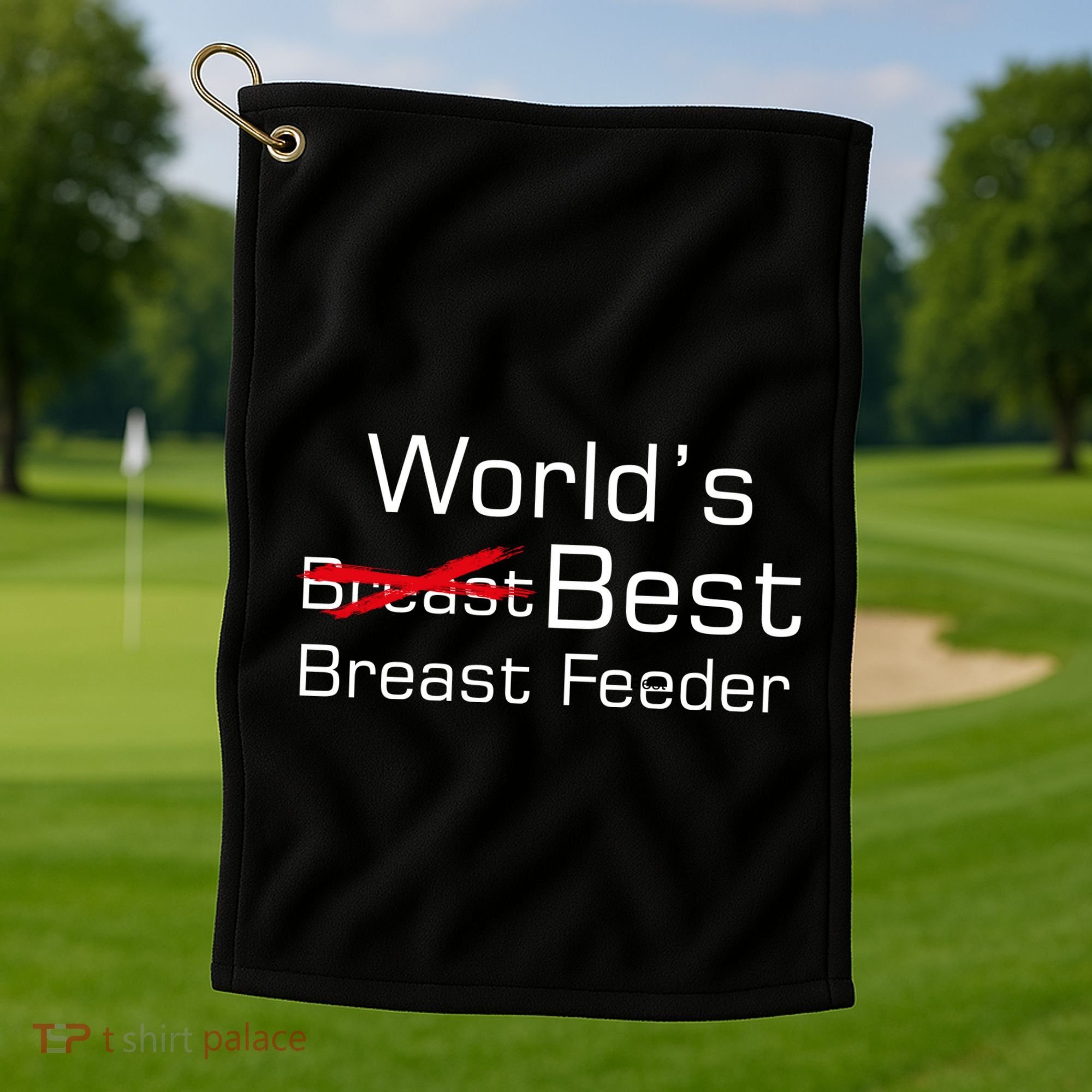Worlds Best Breast Feeder Golf Towel