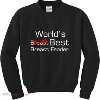 Worlds Best Breast Feeder Kids Sweatshirt thumb 0