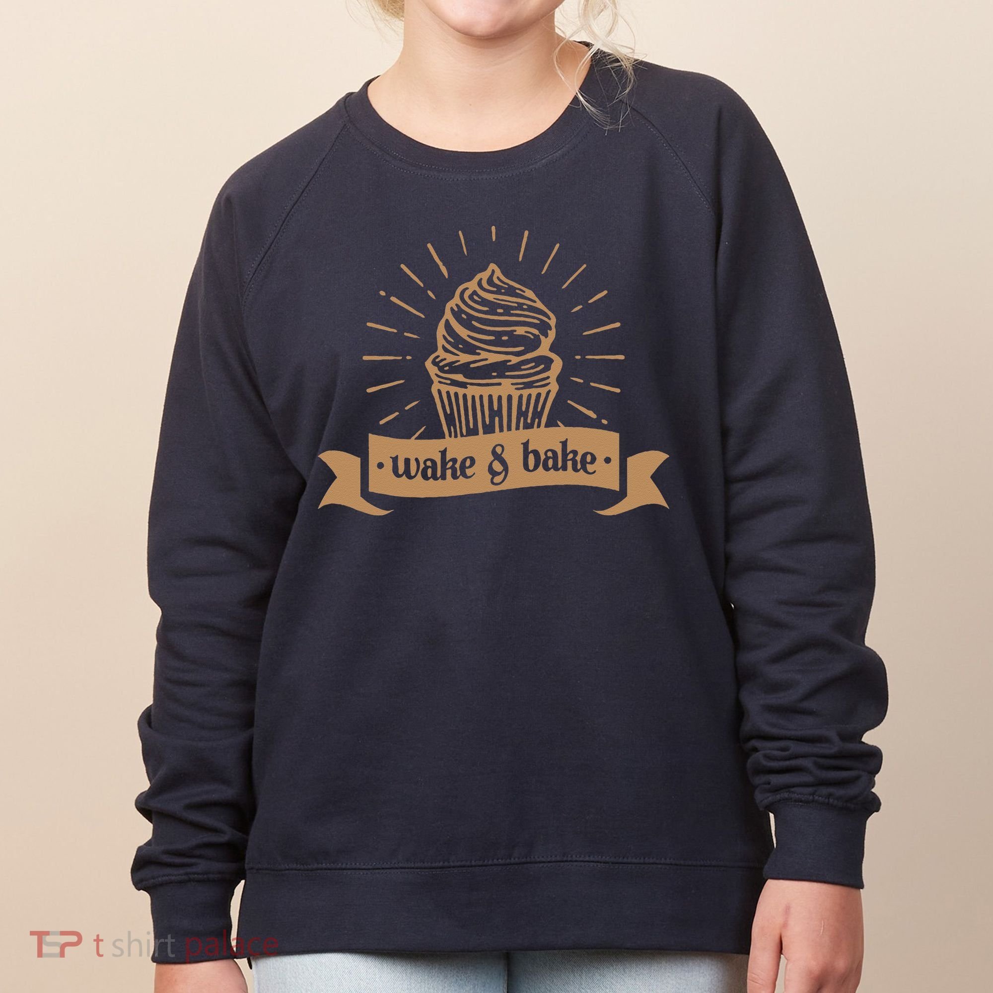 Wake & Bake Cupcake Baking Chef Women's Sweatshirt
