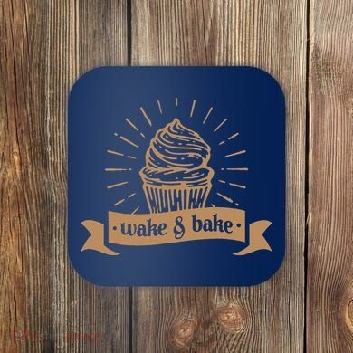 Wake & Bake Cupcake Baking Chef Coaster