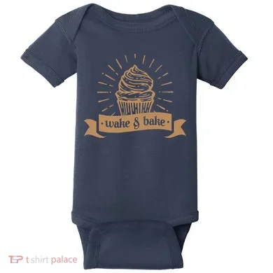 Wake & Bake Cupcake Baking Chef Baby Bodysuit