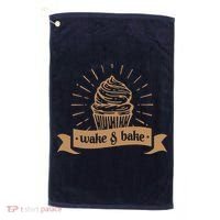 Wake & Bake Cupcake Baking Chef Golf Towel thumb 0