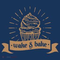 Wake & Bake Cupcake Baking Chef Women's Long Sleeve Shirt thumb 2